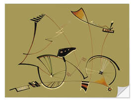 Selvklebende plakat Vintage Bike