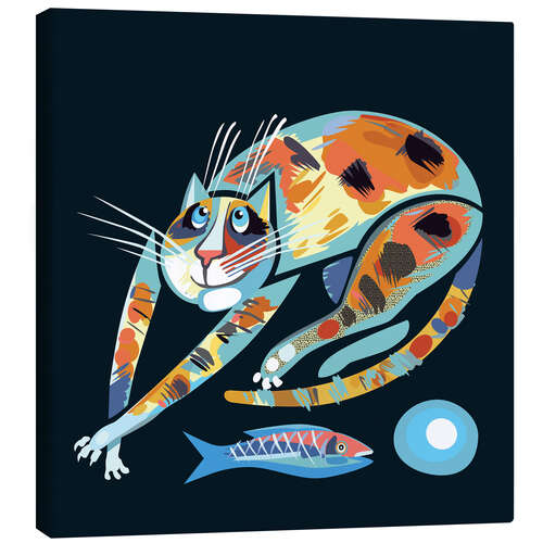 Canvas print Satisfied Cat