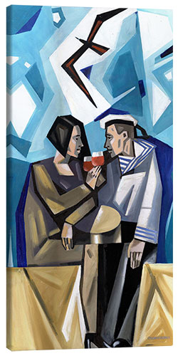 Canvas print A sailor and his bride