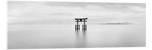 Acrylic print Torii am Biwa See in Japan