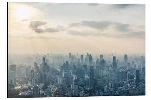 Obraz na aluminium Shanghai skyline at sunrise