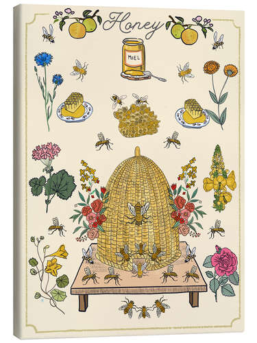 Lienzo Honey and bees