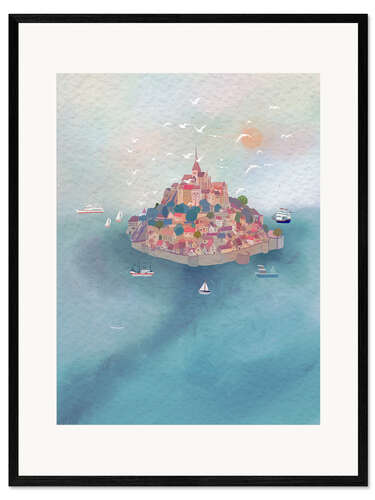 Framed art print Mont Saint Michel