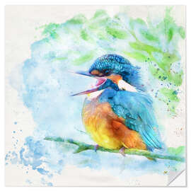 Wall sticker Happy kingfisher