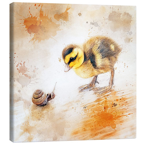 Canvas-taulu Chicks on a voyage of discovery