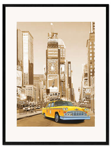Gerahmter Kunstdruck New Yorker Taxi