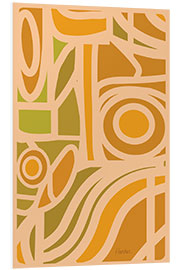 Foam board print Swirling Tropical Pattern