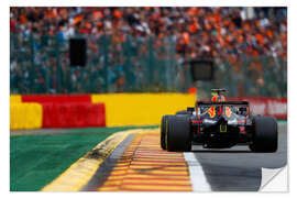 Selvklebende plakat Belgian GP: Max Verstappen, Formula 1, 2018