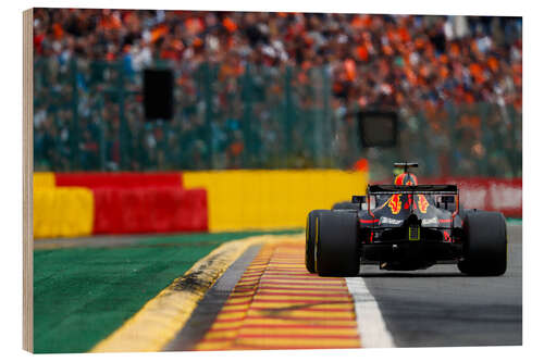 Quadro de madeira Belgian GP: Max Verstappen, Formula 1, 2018