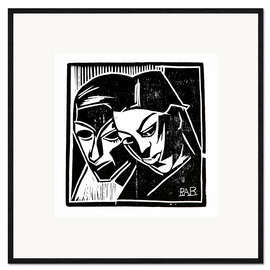 Framed art print Two heads