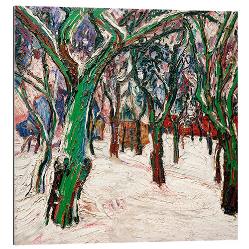 Gallery Print Winterbild mit Bauernhäusern (Parkweg im Winter)