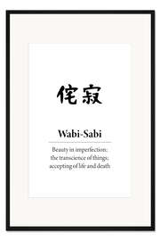 Gerahmter Kunstdruck Wabi-Sabi