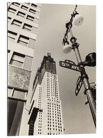 Tableau en plexi-alu New York, 5th Avenue