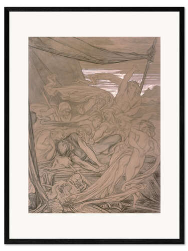 Plakat artystyczny premium w ramie Think of me in battle ... Despair and die!