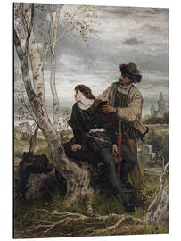 Magnettafel Hamlet und Horatio auf dem Kirchhof