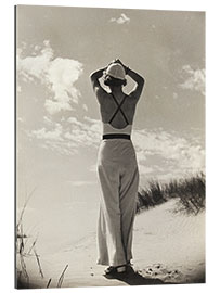 Gallery print Nordseebad Langeoog, woman on the beach