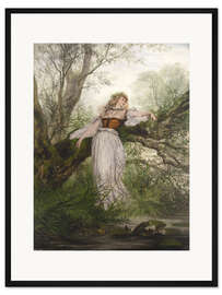 Gerahmter Kunstdruck Ophelia