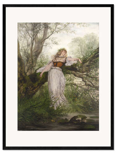 Innrammet kunsttrykk Ophelia