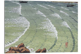 Tableau en plexi-alu Rocky sea book with ships