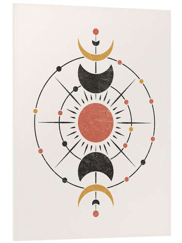 Foam board print Minimalist Moon Phase