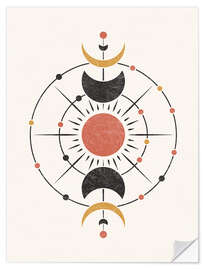 Wall sticker Minimalist Moon Phase