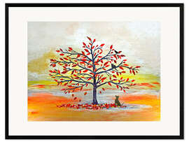 Framed art print Busy autumn tree