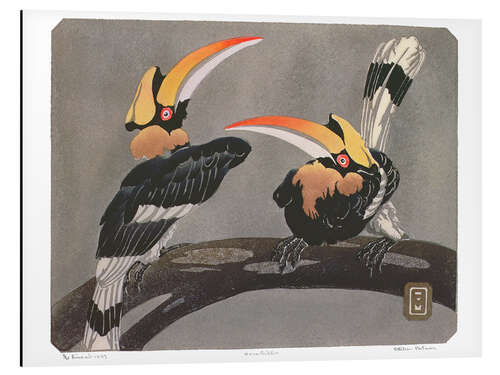 Aluminiumsbilde Hornbills, 1937