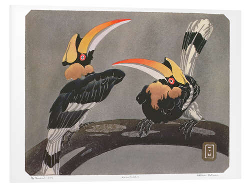 Tableau en PVC Hornbills, 1937