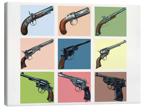 Canvas print The Cowboy gets his gun, from 'Then Til Now'