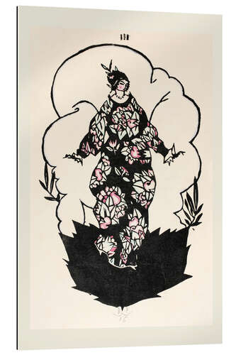 Quadro em plexi-alumínio Design for a Dress, Plate 3, illustration from 'Wiener Werkstätte Mode 1914/15'