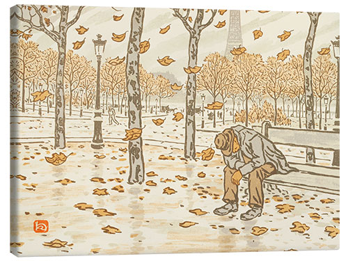 Canvas print The 36 views of the Eiffel Tower