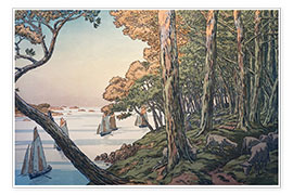 Wandbild  Sommerabend, 1897 - Henri Rivière