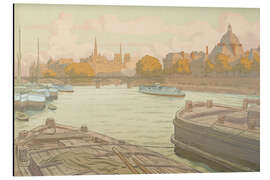 Magnettafel Die Pont des Saint Pères und der Louvre