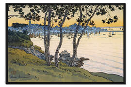 Gerahmter Kunstdruck Hafen von Douarnenez