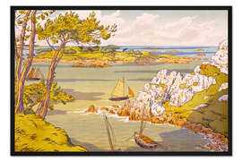 Gerahmter Kunstdruck Die Insel