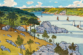 Magnettafel Die Mündung des Trieux (Loguivy)