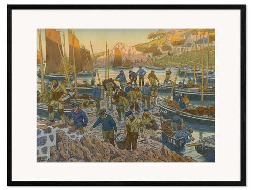 Stampa artistica con cornice The harbor