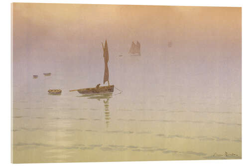 Acrylglas print Fog on the sea