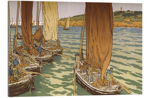 Galleriprint Departure of the boats in Tréboul