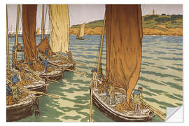 Sisustustarra Departure of the boats in Tréboul