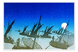 Wandbild  Die Fischer - Henri Rivière