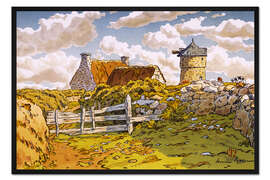 Gerahmter Kunstdruck Die Alte Mühle in Loguivy