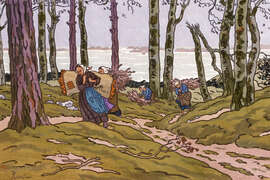 Magnettafel Nach dem Sturm, Bucht von Launay (Loguivy)