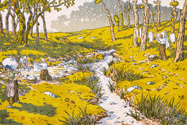 Magnettafel Der Bach