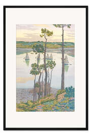 Gerahmter Kunstdruck Die Ufer des Trieux