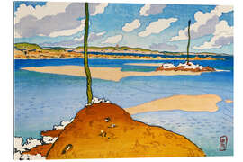 Galleriataulu La Balise Chéruette at low tide (Saint-Briac)