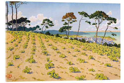 Tableau en verre acrylique Douarnenez, vue de la route du Ris