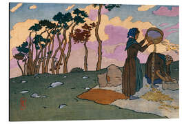 Magnettafel Korbflechterinnen (Loguivy)