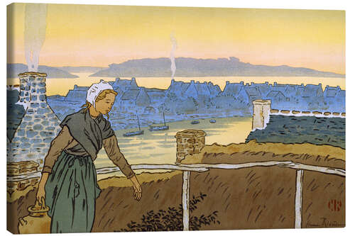 Canvas print Loguivy in the evening