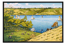 Gerahmter Kunstdruck Trieux in Kermarie